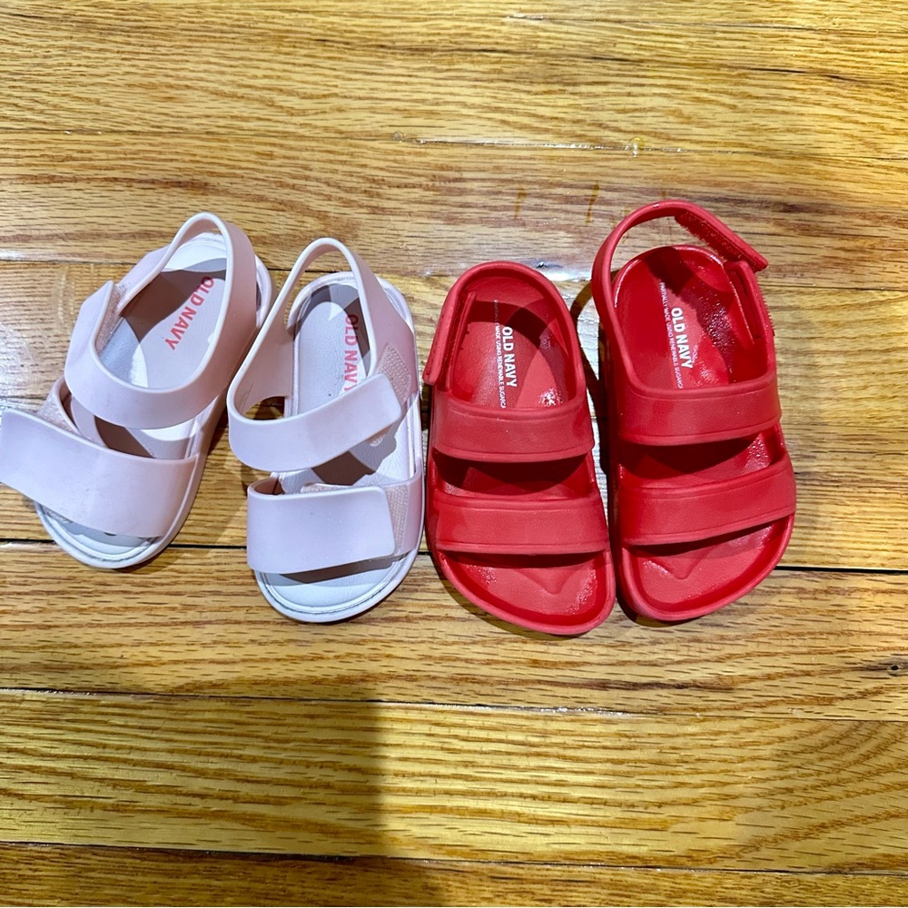 Toddler sandals Shoes size 5 pink red Kids Girls